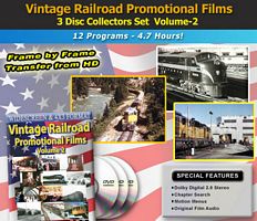 Vintage Railroad Promotional Films - 12 Programs - 3 Discs DVD