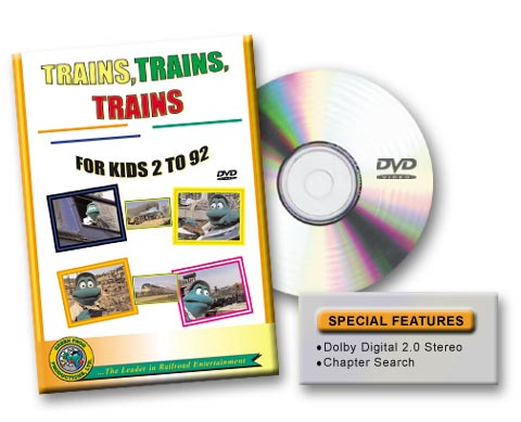 Trains, Trains, Trains For Kids 2 to 92 DVD
