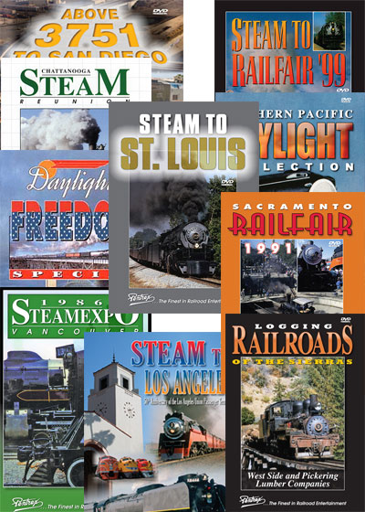 10 DVD Steam Railroad Collection - Ten DVDs
