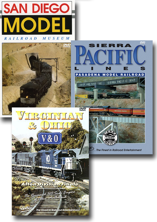 3 DVD Model Railroad Collection - Three Individual DVDs